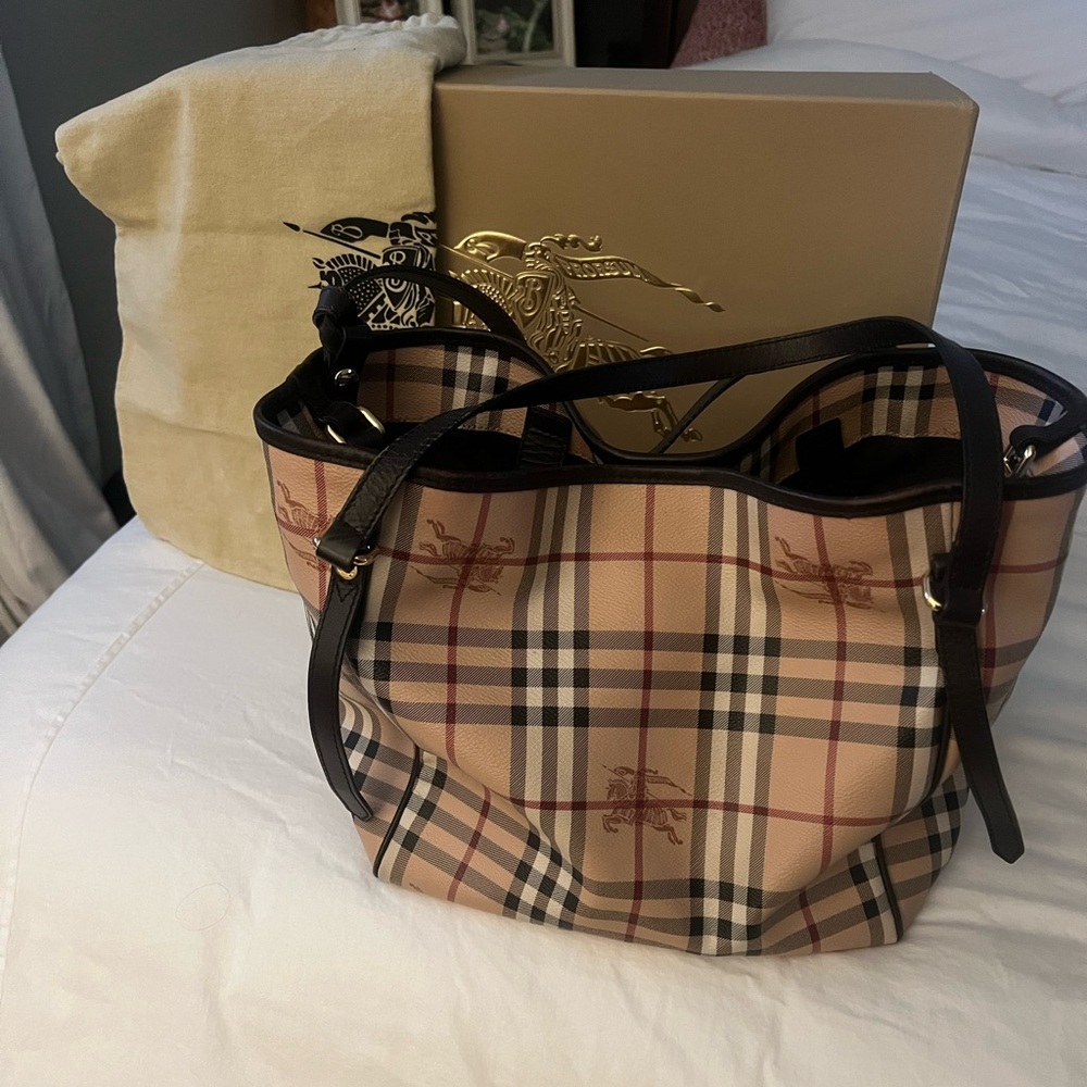 Burberry Haymarket Check Canterbury Tote